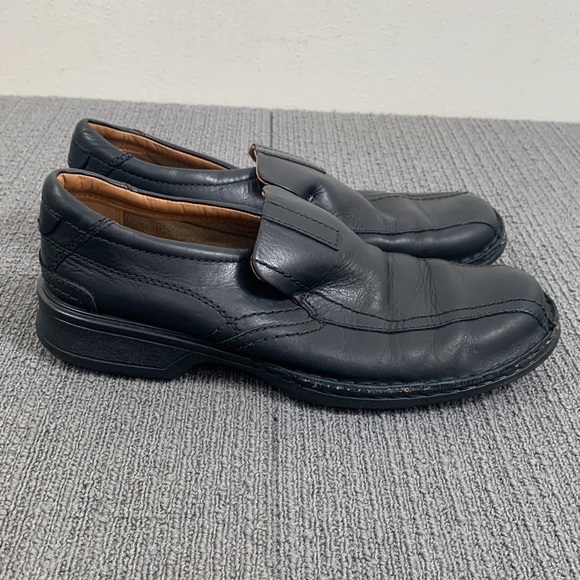 Clarks Collection Loafers Men's Size 8 M Black Leather Escalade Step Slip on - Picture 7 of 13